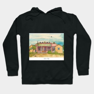 Buddhist Temple Phan Thiet Vietnam Watercolor Illustration Hoodie